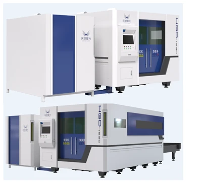 Vollständig geschlossene CNC-Faserlaserschneidemaschine mit Austauschtisch